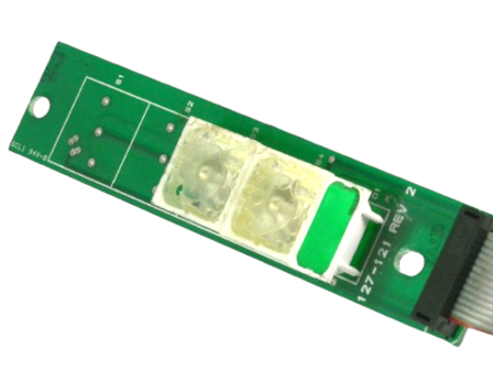 806238-403 , 180-599 Datacard REPUESTO, PCB, INTERRUPTOR GRN ENV FD, USADO   